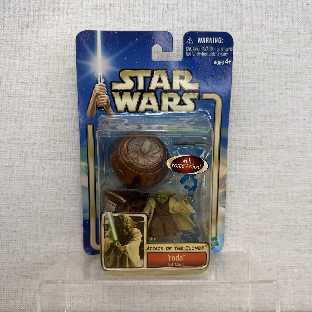 Star Wars Saga HOF Yoda Battle of Geonosis Figure Attack of The Clones MOC 2004